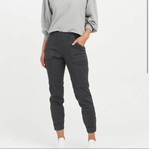 Spanx Pants Stretch Twill Cargo Jogger Large NWT